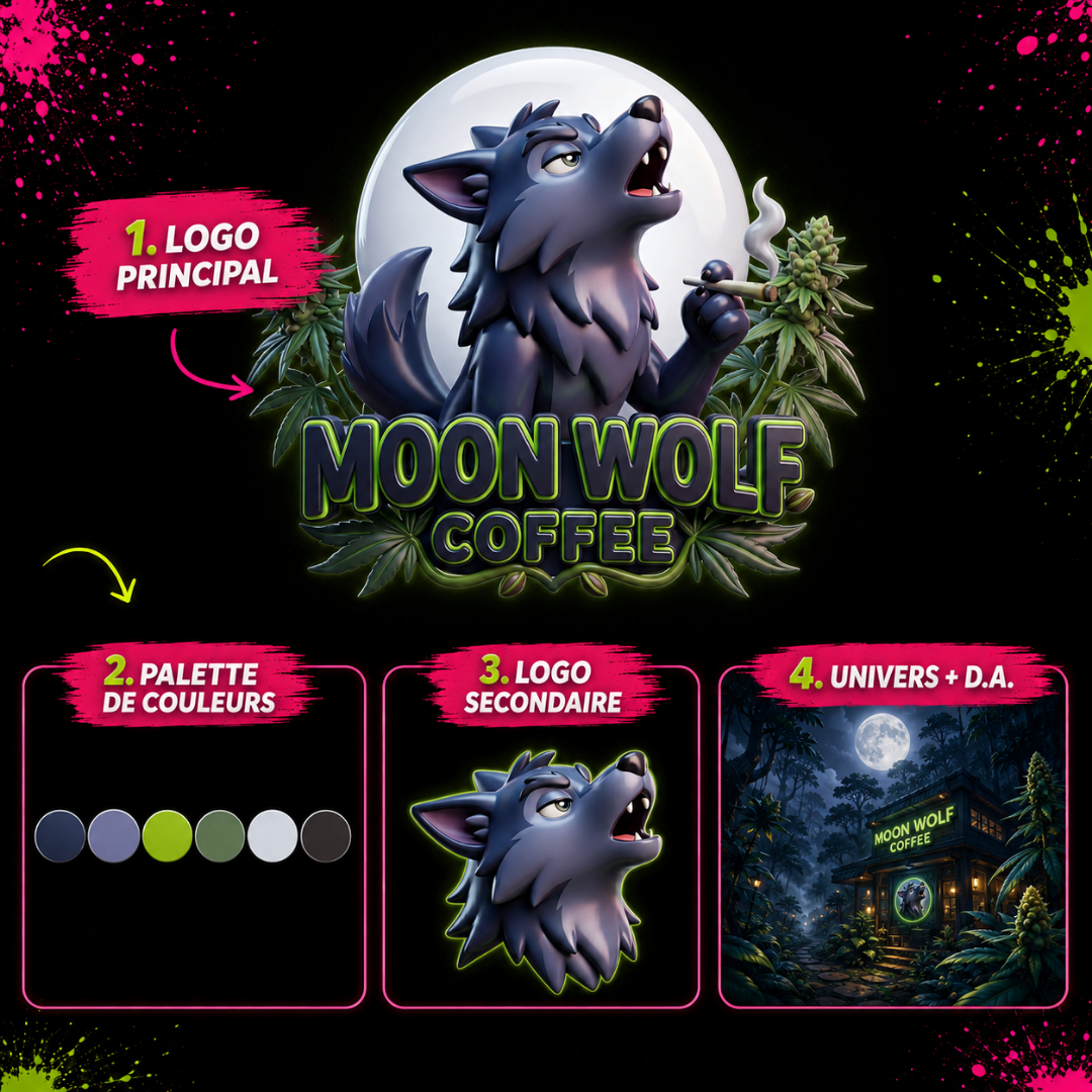 Planche de marque Moon Wolf Coffee