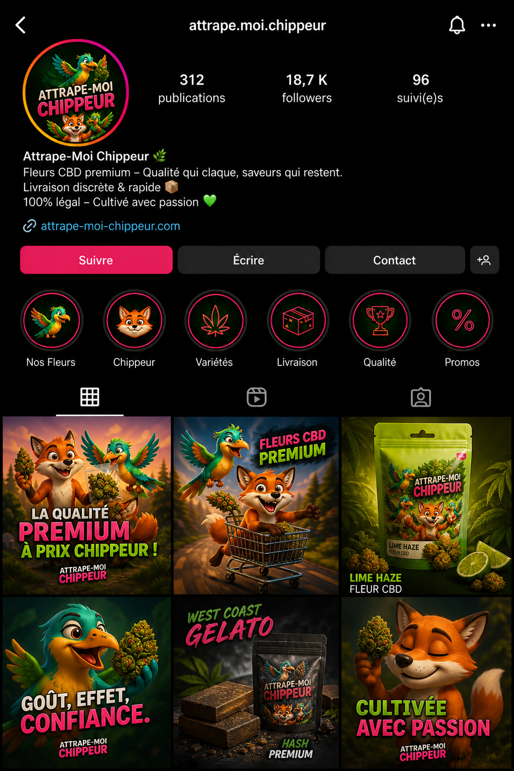 Instagram Attrape-Moi Chippeur
